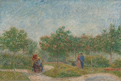 Garden with Courting Couples by Vincent van Gogh